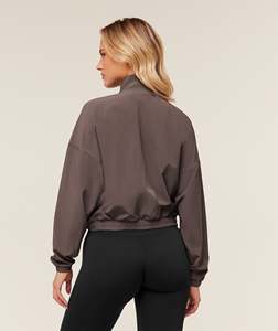 Chaqueta Deportiva para Mujer, Ajustada, Elástica en 4 Direcciones, Tejido Sin Costuras, con Logotipo Frontal, 220g - Product Image 3