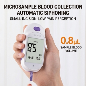CE ISO OEM ODM Moniteur de <span class=keywords><strong>glycémie</strong></span>, de cétone et d'acide urique 3 en 1, portable, pour usage domestique, glucomètre numérique avec bandelettes de test - Product Image 4