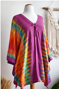 Attractive Simple Ladies <b>Summer</b> Casual Bohemia Handmade Woven Eco-Friendly Breathable Washable Tie Dye Natural Waist Beach Wear - Product Image 3