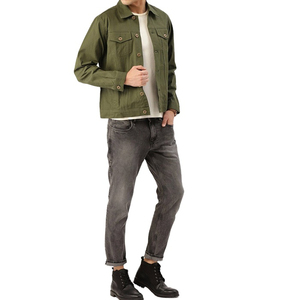 New Fashion Wholesale Plain Men <b>Denim</b> <b>Jackets</b> Wholesale Top Quality Jeans <b>Jackets</b> with customized colors Jeans Men's <b>Jackets</b> - Product Image 6