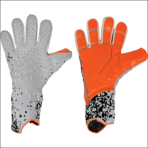Gants de gardien de but unisexes personnalisés OEM, en PU, à doigts entiers, paume antidérapante, sangle de poignet réglable, respirants, pour le football et les sports - Product Image 1