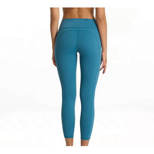 Leggings de sport pour femmes à col ras du cou, coupe ajustée, séchage rapide, pour yoga et fitness - Product Image 1