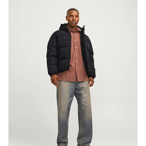 Chaqueta Acolchada de Invierno para Hombre con Logotipo Personalizado OEM, Chaqueta con Capucha, Resistente al Viento, para Exteriores, Tallas Grandes, Cómoda - Product Image 2