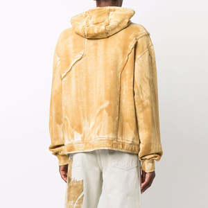 Sudadera con Capucha Oversize de Estilo Urbano, Lavado Ácido, Hombros Caídos, para Hombre, Unisex, Tejido Polar - Product Image 4