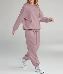 Nouvel ensemble survêtement femme : sweat à capuche et pantalon de jogging, tenue personnalisée imprimée, ensemble assorti pour femme - Product Image 2