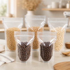 Clear Resealable Zipper Bag Laminated BOPP Food Grade <b>Plastic</b> <b>Packaging</b> Pouch with Zipper Top - Product Image 3