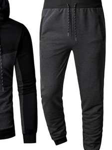 ชุดวอร์มผู้ชายไซส์ใหญ่แบบมีฮู้ดสำหรับฤดูหนาว ผ้าฝ้าย 100% คุณภาพสูง รับผลิตตามแบบ (OEM) ชุดกีฬาวิ่ง ขายส่ง - Product Image 4