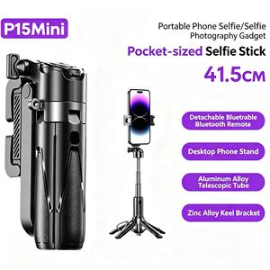 3-in-1 Selfie Stick Tripod Extendable <b>Phone</b> Tripod with Bluetooth Remote <b>Control</b> <b>for</b> Live Streaming Stand - Product Image 3