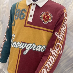 Snowgrace Full Sleeve Color Blocked Jersey Embroidered Logo Turn-down Collar Regular Fit Unisex Apparel - Product Image 5