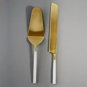 Premium Metal <b>Cake</b> <b>Server</b> Set Elegant <b>Cake</b> Knife and <b>Server</b> for Wedding Reception and Celebration Use - Product Image 4