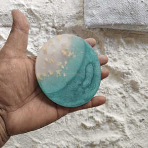 Luxury <b>Resin</b> Coaster Custom <b>Epoxy</b> Drink Coaster Heat Resistant Home Decor <b>Table</b> Placemat coaster Wholesale for Home Bar - Product Image 5