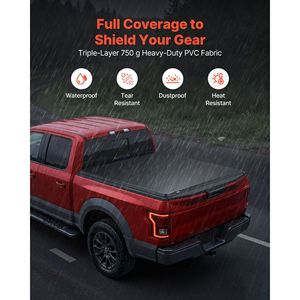 Copertura Morbida Avvolgibile per Cassone Ford F-250/350/450 Super Duty 2017-2025 Compatibile con Cassone da 6.8 ft (6 ft 10 In/82 In) - Product Image 4