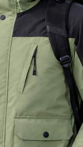 Unisex Windproof Breathable <b>Waterproof</b> Zipper <b>Thin</b> Long Hooded Winter Sports Windbreaker <b>Jacket</b> for Men Women Outdoor Uniform - Product Image 3