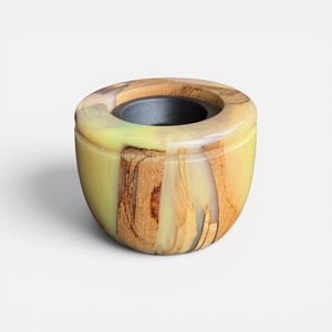 High End Wood Resin Incense Burner Handmade Arabic Mabkhara with Elegant Finish for <b>Oud</b> <b>Bakhoor</b> Luxury Home Fragrance and Hotel - Product Image 6