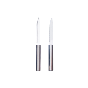 Pelador de Frutas y Verduras de Acero Inoxidable con Mango Cilíndrico, Cuchillo Pelador de Metal Resistente, Utensilio de Cocina - Product Image 1