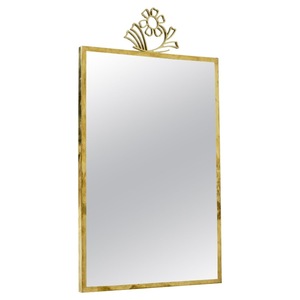 Wholesale Customizable Round Brass <b>Wall</b> Mirror With <b>Leaf</b> Design Bohemian <b>Decorative</b> Metal Frame - Product Image 2