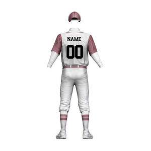 Ensemble d'uniformes de baseball personnalisés - Vente en gros à bas prix, logo personnalisé, 100% polyester respirant, impression par transfert thermique, unisexe - Product Image 2