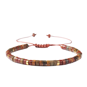 Pulsera romántica ajustable con cuentas de disco de cristal y diamantes de imitación joyería de moda - Product Image 2