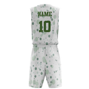 Conjunto de Uniforme de Baloncesto Unisex, Ropa Deportiva de Equipo, Jersey de Baloncesto de Secado Rápido, 100% Poliéster, Impresión por Sublimación Personalizada - Product Image 2