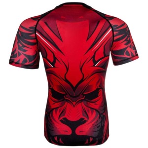 Rashguard de boxe MMA en polyester 100% écologique de haute qualité, imprimé par sublimation, à manches courtes, pour hommes - Product Image 2