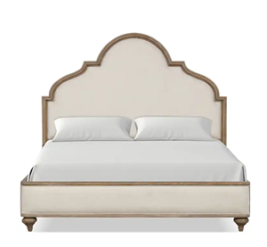 Cama Tapizada de Estilo Mid-Century Directo de Fábrica con Estructura de Madera y Cabecera Suave para Dormitorio, Hotel y Apartamento - Product Image 1