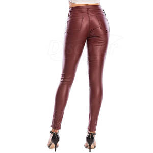 Legging en cuir pour femme, fabriqué en usine, best-seller, vêtements de fitness, legging en cuir personnalisé pour femme - Product Image 3