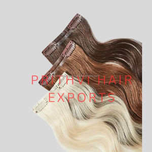 Premium Ash Blonde Clip-in Volumizer Premium Remy Accessoires d'extension de cheveux - Product Image 3