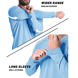 Custom Logo UV Protection Shirt UPF 50+ Long Sleeve Breathable Anti-UV Outdoor Sports Wear - Product Image 4