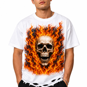 Camiseta personalizada con estampado gráfico en jersey 100% algodón, estilo vintage moderno, de manga corta, unisex. - Product Image 4