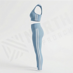 Ensemble de yoga pour femmes, 2 pièces, vêtements de fitness, soutien-gorge de sport, shorts, tenue de sport, entraînement, exercice, vêtements de sport, couleur personnalisée - Product Image 3