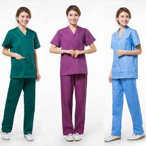 Nouvelle tenue de travail pour le personnel médical, légère, réglable, à manches courtes, confortable, durable, facile à laver, pratique, uniforme d'hôpital - Product Image 4