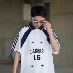 Camiseta de Hombre Oversize Estilo Hip Hop con Hombros Caídos, Impresión Personalizada para Fabricantes de Ropa, 100% Algodón Dobby de Alto Gramaje - Product Image 4