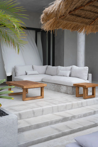 Modern Kenny <b>Coffee</b> <b>Table</b> Premium Solid Teak Construction Rectangular Low Handmade Durable Minimalist Living Room Outdoor - Product Image 5