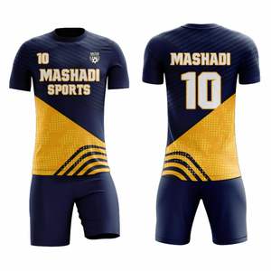Tenues de sport sublimées personnalisées pour équipes de football, uniformes de football courts en polyester de haute qualité, vente en gros - Product Image 4
