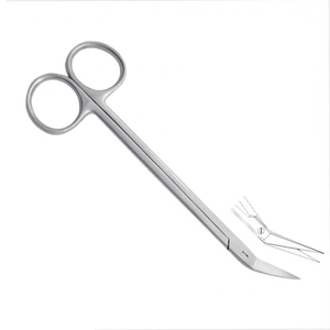 Ciseaux angulaires Locklin de haute qualité de 6 pouces, finition sablée, bord de coupe dentelé, instrument chirurgical général dentaire - Product Image 5