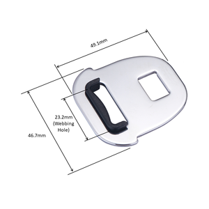 Sangle de sac fonctionnelle avec porte-clés, boucle de ceinture de sécurité en acier de 30 mm, conforme à la norme CP65, structure à bouton-poussoir 2/3 points - Product Image 3