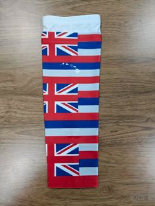 Manchons de compression blancs personnalisables avec logo et bandes colorées, protection UV, pour le basketball et le cyclisme - Product Image 6