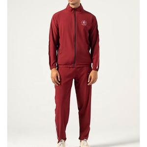 Chándal de Nailon de Alta Calidad para Hombre, Sudadera Color Granate, Diseño de Manga Regular Personalizado - Product Image 1