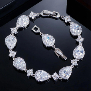 Pulsera de tenis de lujo para mujer de oro macizo de 14K con diamantes naturales de talla brillante y engaste completo pavé, estilo hip hop para fiesta - Product Image 2