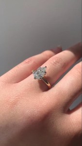 1.75 Carat Pear Cut Lab Grown Diamond Gold Engagement <b>Ring</b> for Women | Hidden Halo <b>Solitaire</b> Wedding Anniversary <b>Ring</b> | Luxury - Product Image 3