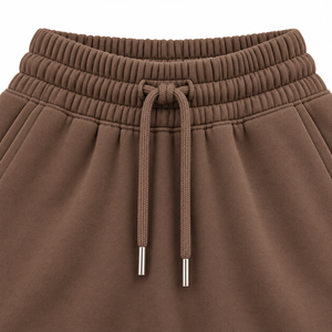 Pantalon de jogging cargo décontracté marron chocolat pour femme, coupe large, taille élastique avec cordon de serrage, poches utilitaires, style streetwear - Product Image 4