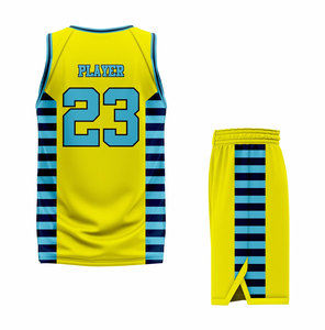 ชุดเสื้อบาสเก็ตบอลทีมแบบกำหนดเอง พิมพ์ลายแบบ Sublimation เบอร์ 23 คอวี แขนกุด ผ้าตาข่าย ระบายเหงื่อได้ดี สำหรับผู้ใหญ่ ทุกเพศ ทุกฤดู - Product Image 4