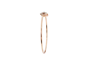 Brazalete de Diamantes de Diseño Clásico en Oro Rosa de 18K con 42 Piezas de Diamantes con Certificación IGI y Claridad VVS - Product Image 3