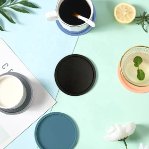 Hot Sale Round <b>Marble</b> Coasters with Non Slip Base Luxury Heat Resistant Stone Coasters for Coffee <b>Table</b> Available At Best Price - Product Image 2