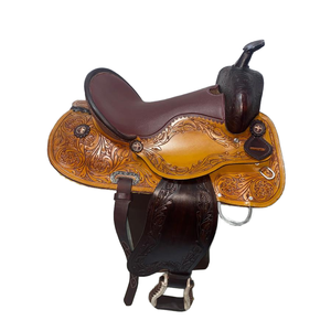 Silla de Montar Inglesa de Cuero de Búfalo Genuino con Armazón de Madera, Sostenible y Duradera, Hecha en India - Product Image 5