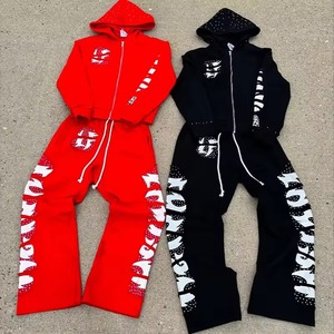 Men Women Custom Tracksuit Sportswear Set Wholesale Manufacturer OEM ODM Private Label Gym Training Jogging Athletic Wear Custom - Product Image 5