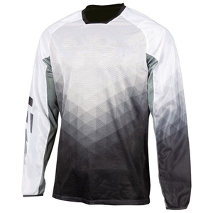 เสื้อเจอร์ซีย์มอเตอร์ไซค์แขนยาวสีแดงน้ำเงินสำหรับผู้ชาย แห้งเร็ว พิมพ์ลายแบบซับลิเมชั่น เสื้อโมโตสำหรับทุกฤดูกาล เหมาะสำหรับผู้ใหญ่ - Product Image 3