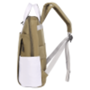 Mochila para Portátil Personalizada de Estilo Minimalista Vintage, Color Sólido, PE, Cierre de Cremallera Impermeable EVA, Unisex, 24L, Antibacteriana - Product Image 4