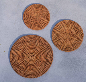 Sous-plats en rotin, support de pot à thé et de service au design antique, best-seller en promotion - Product Image 6