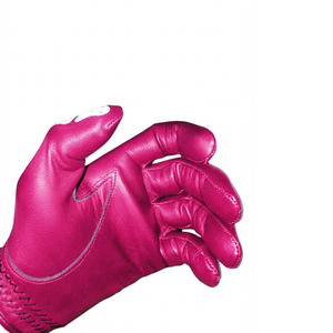 SAAR INDUSTRIES High Quality Pink <b>Skeleton</b> Print Genuine Cabretta Leather Non-Slip Golf Gloves <b>Full</b> Finger Left Hand Unisex Hook - Product Image 6